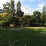 Un parc à côté de la maison du Parlement